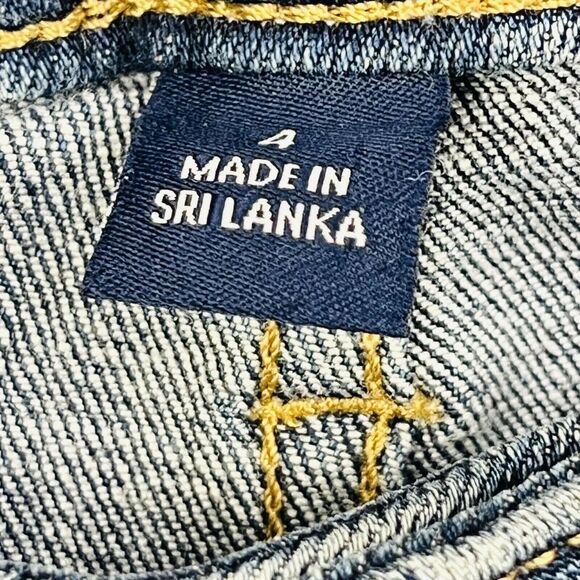 Calvin Klein Ankle Jeans Womens 4 High Rise Sandblast Wash Tapered Y2K Fit - Picture 12 of 13